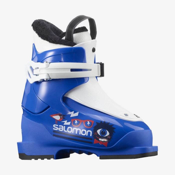 Salomon T1 Dječje Ski Boots Plave Bijele | DbZ8ewHD