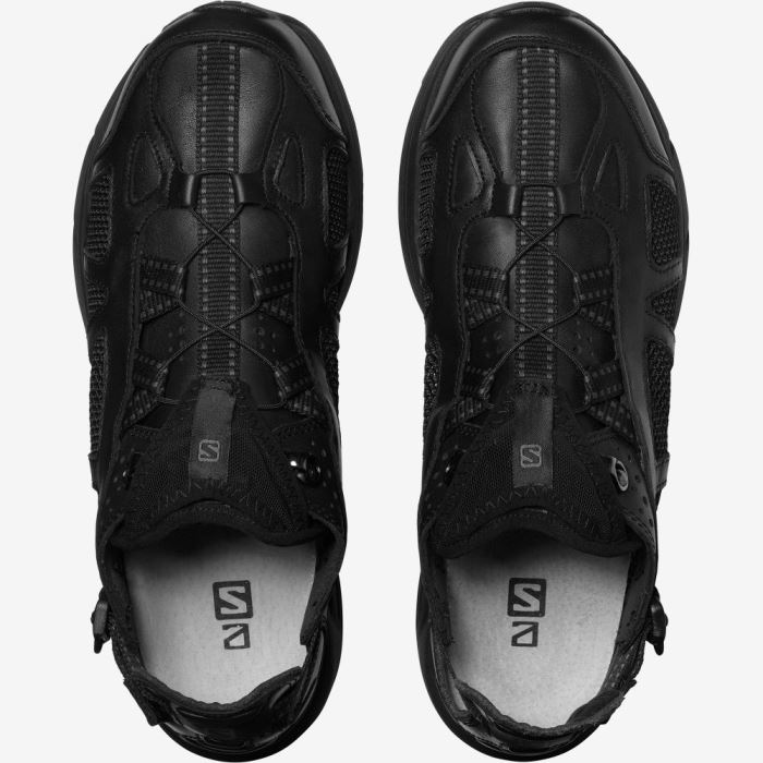 Salomon TECHSONIC LEATHER ADVANCED Ženske Tenisice Crne Crne | vEdVXv7S