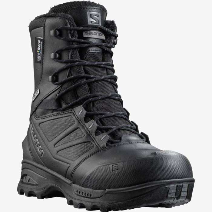 Salomon TOUNDRA FORCES CLIMASALOMON™ WATERPROOF Muške Forces Crne Crne | B21UZLhw