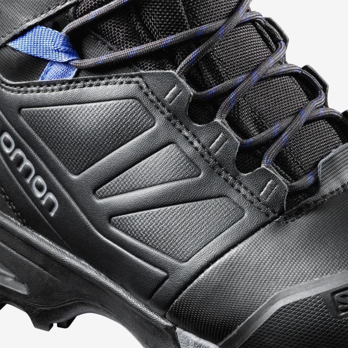 Salomon TOUNDRA PRO CLIMASALOMON™ WATERPROOF Ženske Cipele Za Hodanje Crne Plave | UKr9M22V