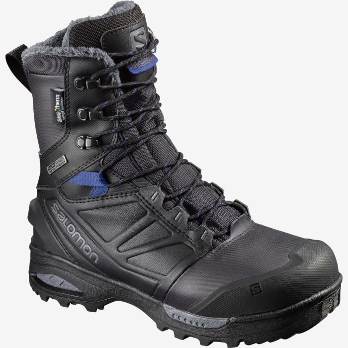 Salomon TOUNDRA PRO CLIMASALOMON™ WATERPROOF Ženske Cipele Za Hodanje Crne Plave | UKr9M22V