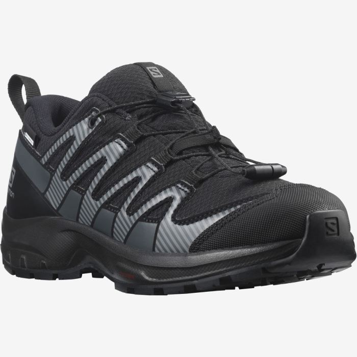 Salomon XA PRO V8 CLIMASALOMON™ WATERPROOF Dječje Cipele Za Planinarenje Crne Crne | GozEO3i7