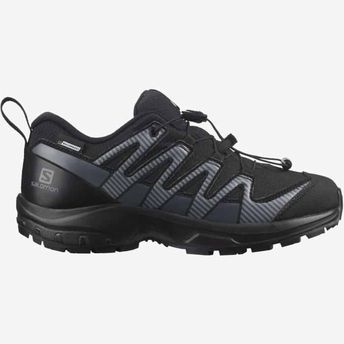 Salomon XA PRO V8 CLIMASALOMON™ WATERPROOF Dječje Cipele Za Planinarenje Crne Crne | GozEO3i7