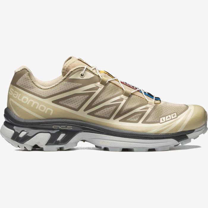 Salomon XT-6 CLEAR Muške Tenisice Safari / Magnet / Vanilla Ice | ojJU32Ac