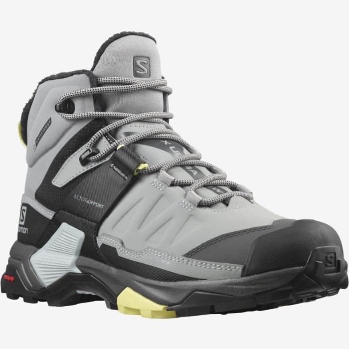 Salomon X ULTRA 4 MID WINTER THINSULATE™ CLIMASALOMON™ WATERPROOF Ženske Cipele Za Hodanje Crne | Sq7ASMxf