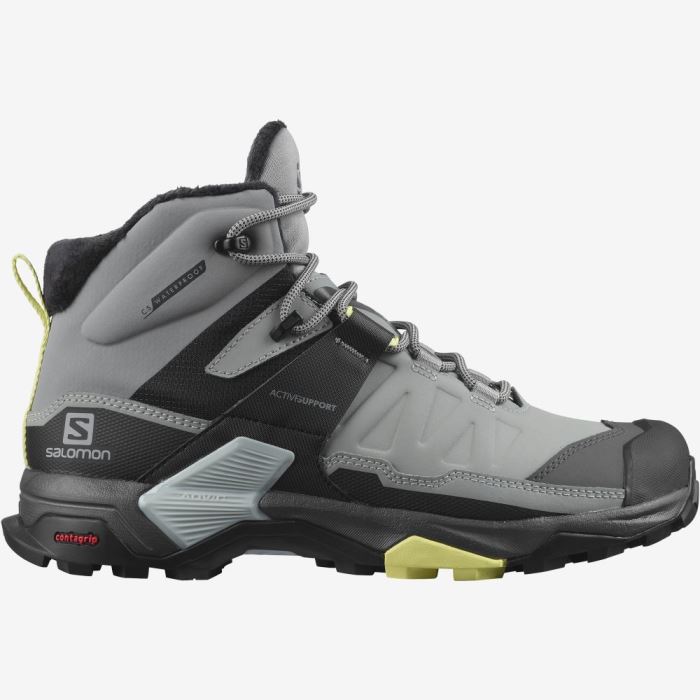 Salomon X ULTRA 4 MID WINTER THINSULATE™ CLIMASALOMON™ WATERPROOF Ženske Cipele Za Hodanje Crne | Sq7ASMxf