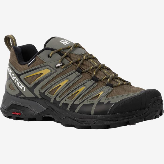 Salomon X ULTRA PIONEER CLIMASALOMON™ WATERPROOF Muške Cipele Za Planinarenje Maslinasto Zelene Sive | jBlr2m6w