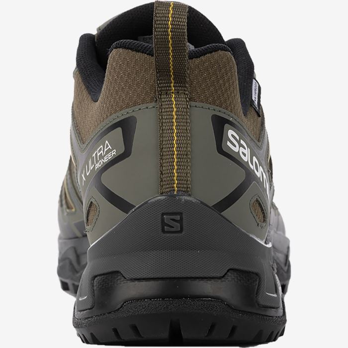 Salomon X ULTRA PIONEER CLIMASALOMON™ WATERPROOF Muške Cipele Za Planinarenje Maslinasto Zelene Sive | jBlr2m6w