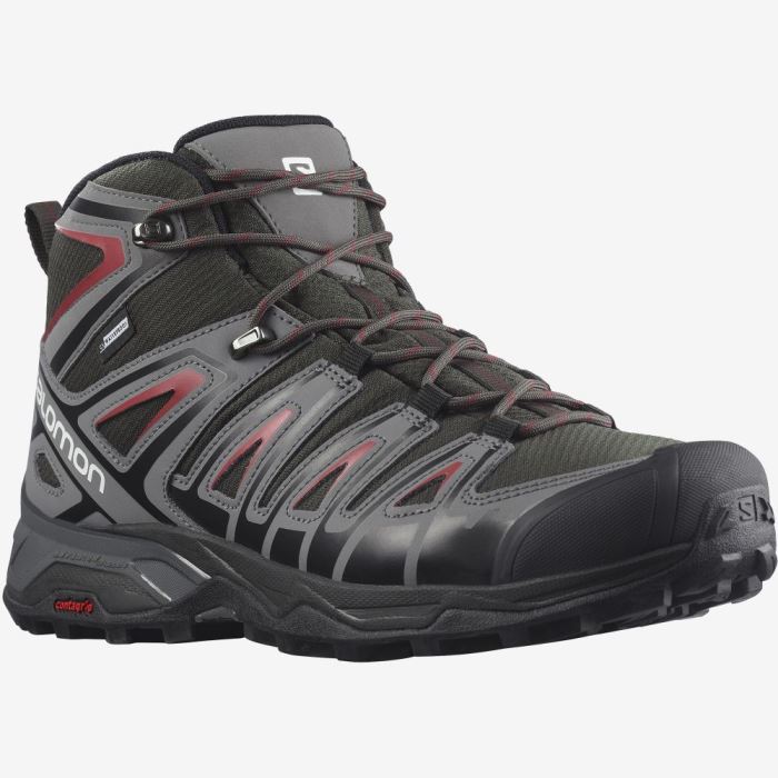 Salomon X ULTRA PIONEER MID CLIMASALOMON™ WATERPROOF Muške Cipele Za Planinarenje Crvene | Ho4tH58A