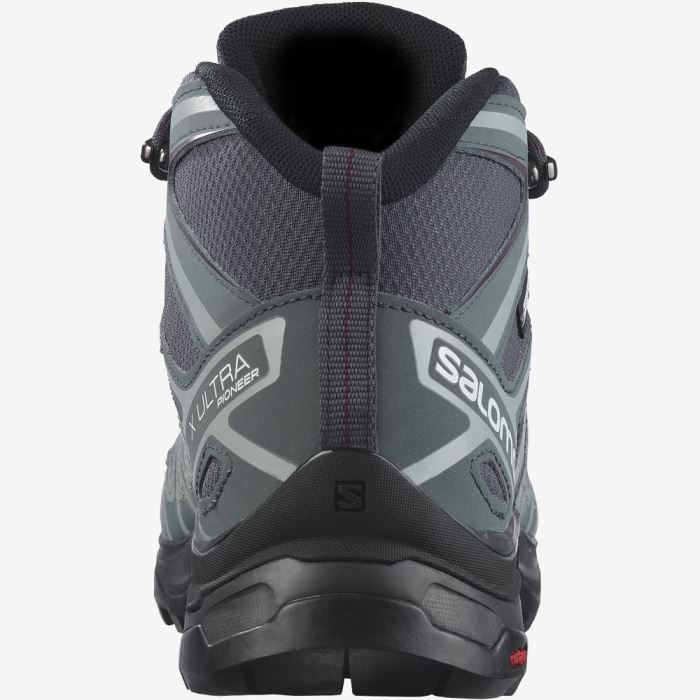 Salomon X ULTRA PIONEER MID CLIMASALOMON™ WATERPROOF Ženske Cipele Za Planinarenje Ebony / Stormy Weather / Wine Tasting | W7q2EQKL