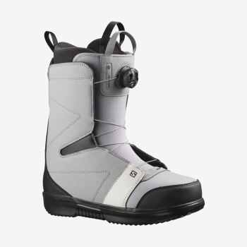 Salomon FACTION BOA Muške Čizme Za Snowboard Sive Crne Bijele | 70EjXz8V