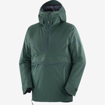 Salomon GRAVITY GORE-TEX ANORAK Muške Jakne Tamno Zelene | SCaNpm2G