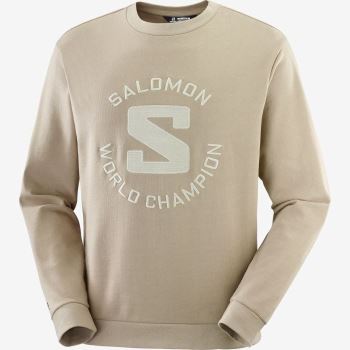 Salomon OUTLIFE LOGO SUMMER Muške Midlayers Sive | ZPnOXaPm