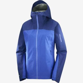 Salomon OUTLINE GORE-TEX 2.5L Ženske Jakne Plave Tamnoplave | DfItmULY