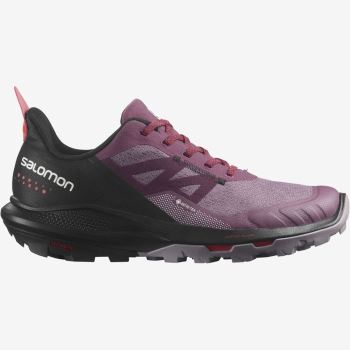 Salomon OUTPULSE GORE-TEX Ženske Cipele Za Planinarenje Crne Crvene | a39qI2iV