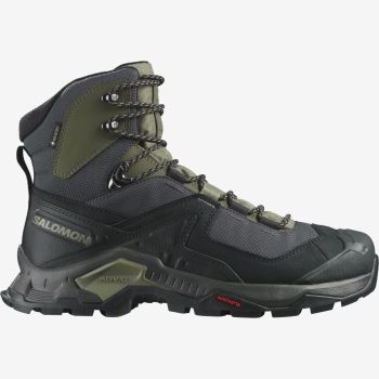 Salomon QUEST ELEMENT GORE-TEX Muške Cipele Za Planinarenje Crne Tamno Zelene Maslinasto Zelene | NPCCLx22