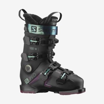 Salomon S/PRO 100 Ženske Ski Boots Crne Plave Zelene | P0ampXgN