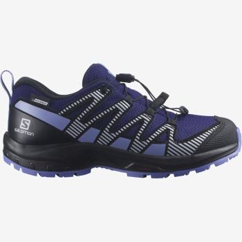 Salomon XA PRO V8 CLIMASALOMON™ WATERPROOF Dječje Cipele Za Planinarenje Crne Ljubičaste | rSLpb9cK