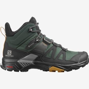 Salomon X ULTRA 4 MID GORE-TEX Muške Cipele Za Planinarenje Zelene Crne | M2UTal0N